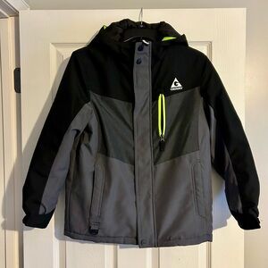 Gerry winter parka size large 10-12, black and gray with hood